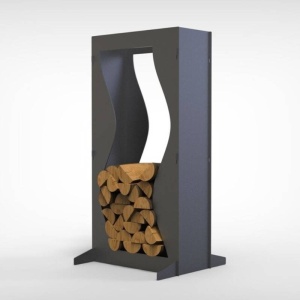 Suport pentru lemne, Krodesign Wave KRO-1154, dimensiune 1100x550x230mm - Img 4