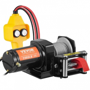 Troliu electric 12V, capacitate 908 kg, Lungime cablu 12 m, Telecomanda cu fir, IP55, pentru barci, ATV, Remorci - Img 2