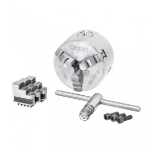 Universal autocentrant cu 3+3 bacuri 80 mm M049A/080, Fervi - Img 1