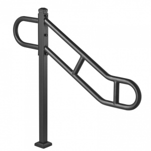 Balustrada otel, Prindere podea, pentru 1-3 trepte, lungime 1029 mm, max 113 kg - Img 1