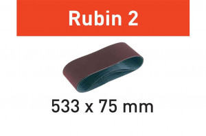 Banda abraziva Rubin L533x75 P150 RU/10, Festool - Img 1
