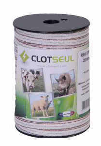 Bandă de gard electric cu conductivitate ridicată HPC 12 MM Rolă de 200 m, cod 47 000 093, Clotseul - Img 1