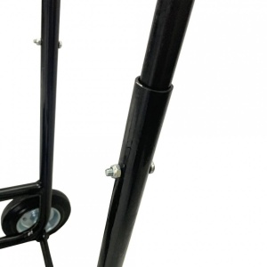 Carucior pentru transportat si depozitat lemne Vivatechnix VMD-1018, max 40 Kg, Negru - Img 4