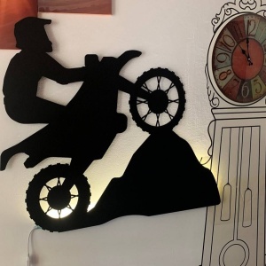 Decoratiune luminoasa de perete, Krodesign Hard Enduro - Img 2
