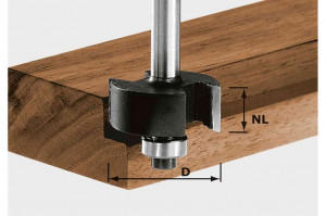 Freza de faltuit HW S8 D31,7/NL 12,7, Festool - Img 2