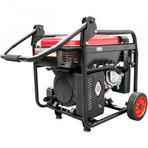 Generator curent Weima WM 6000iE Inverter motor 5.5 CP 4 timpi putere maxima 5.5kVA 230V benzina rezervor 20 l functie ECO MODE pornire electrica roti si maner transport - Img 3