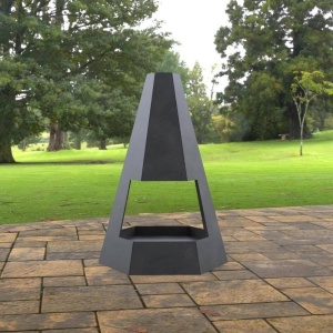 Incalzitor pentru terasa/gradina, Pyramid Hexagon Double KRO-1079, Otel, Negru, 1200x700x813 mm, grosime 3 mm - Img 3