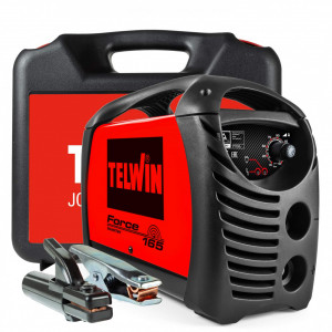 Invertor sudura MMA Telwin FORCE165ACX, 150 A, electrozi 1.6-4 mm, cu accesorii - Img 1