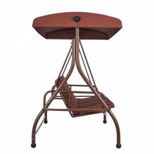 Leagan pentru gradina, 3 locuri, Rabatabil, Vivatechnix Maro, Otel, panza Oxford, 1850×1170×1770 mm, max 340 kg, Perne detasabile - Img 3