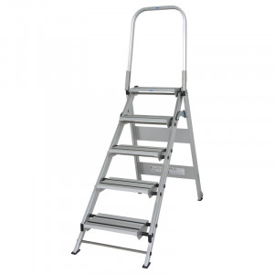 PLATFORMA KRAUSSE PLIABILA STABILO CU MANER, 5 TREPTE, 3,00m - Img 1