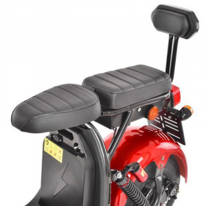 Scuter electric HECHT Cocis Zero Red, acumulator 60 V, 20 Ah, motor 1500 W, anvelope 18 x 9.50 inch, viteza maxima de 45 km/h, rosu - Img 2