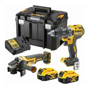 Set 2 masini DeWalt DCK2020P2T, cu 2 acumulatori XR 18V / 5.0Ah si incarcator in cutie TSTAK VI - Img 2
