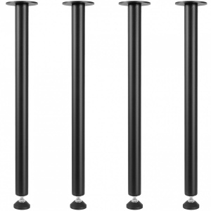 Set 4 picioare pentru mese, Vivatechnix, Inaltime 71 cm, capacitate 544 kg, Otel, Negru - Img 4