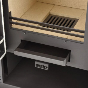 Soba Semineu HECHT SOLIS GREY 9 kW pentru lemne si bricheti - Img 2
