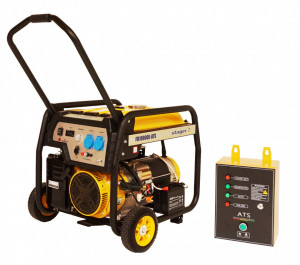 Stager FD 10000E+380V ATS generator open-frame 8kW, monofazat, benzina, automatizare trifazata - Img 2