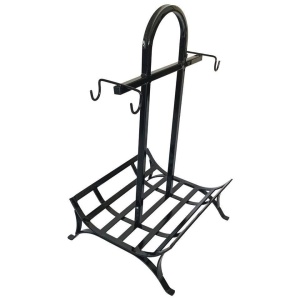 Suport pentru lemne, Vivatechnix VMD-1026, Metal, Negru, 40x62x80 cm - Img 1