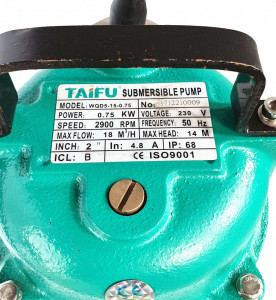 Taifu WQD5-15-075 Pompa submersibila apa murdara 750W, 300L/min - Img 2
