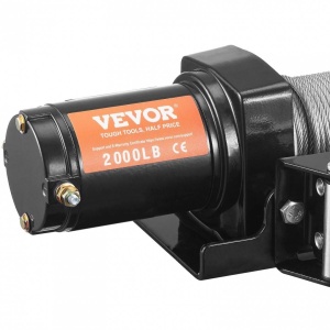Troliu electric 12V, capacitate 908 kg, Lungime cablu 12 m, Telecomanda cu fir, IP55, pentru barci, ATV, Remorci - Img 3