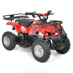 ATV pentru copii HECHT 56100 RED, putere 1000 W, baterie 36 V / 12 Ah, viteza max. 25 km/h, lumini LED, autonomie 18 km - Img 1