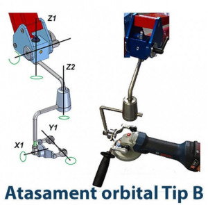 Brat dublu articulat compensare EasyArm 6.5-10KG cu atasament orbital tip B - Img 2