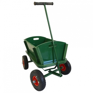 Carucior cu roti pline pentru gradina, Vivatechnix VMD-1008, maxim 150kG - Img 3