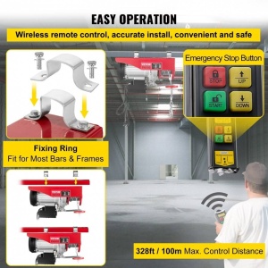 Electropalan 480 W, Telecomanda Wi-FI, Inaltime max de ridicare 6/12 m, viteza 12 m/min, capacitate 100/200 kg - Img 3