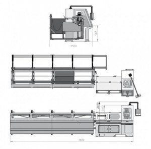 Fierastrau circular automat 370 mm DK 370 LM 600 - Img 2