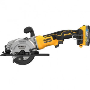 Fierastrau circular de mana Dewalt DCS571E1T, panza 115 mm, cu 1 acumulator POWERSTACK 18V / 1.7Ah si valiza TSTAK - Img 3