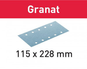 Foaie abraziva Granat 115x228 P100 GR/100, Festool - Img 1