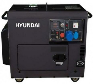 Generator de curent trifazat cu motor diesel HYUNDAI DHY8601SE-T, 6KW - Img 1