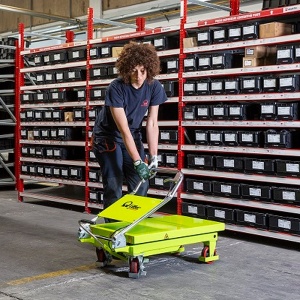 Masa de ridicare de tip foarfeca cu pompa hidraulica operata cu piciorul, 150 kg, LT15, Pramac - Img 3