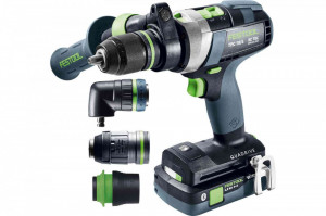 Masina de gaurit cu percutie, cu acumulator QUADRIVE TPC 18/4 5,0/4,0 I-Set/XL, Festool - Img 2