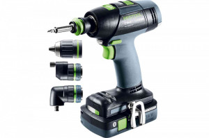 Masini de gaurit si insurubat cu acumulatori T 18+3 HPC 4,0 I-Set, Festool - Img 4