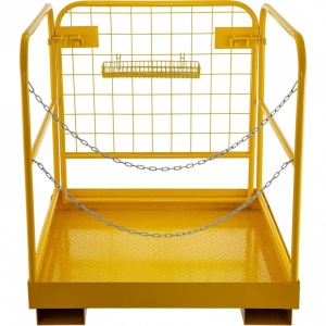Platforma de siguranta pentru stivuitor, Vivatechnix max 499 kg, Pliabila, Otel - Img 2