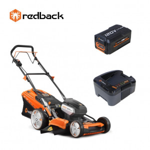 Redback Pachet EA156V+EA20+EC130 Masina de tuns gazon acumulatori 120V, 520mm, 60L, autopropulsie, acumulator 120V/2Ah, incarcator 120V/1A - Img 2