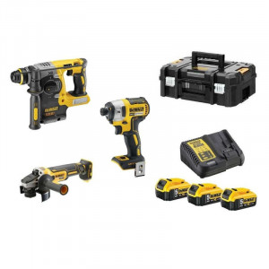 Set 3 scule 18V DCH273+DCF887+DCG405+DCB184x3+incarcator+TSTAK I&II - Img 1