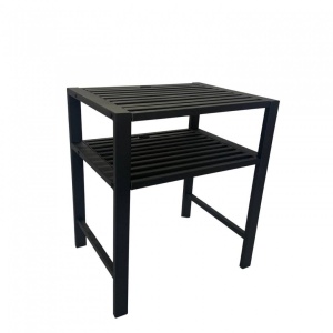Set masa si 2 scaune pentru gradina Vivatechnix VMD-1046, metalice, 152x50x83cm - Img 4