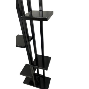 Suport pentru flori Vivatechnix VMD-1072, Negru, 40x20x118 cm, 6 polite - Img 3