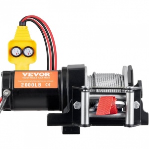 Troliu electric 12V, capacitate 908 kg, Lungime cablu 12 m, Telecomanda cu fir, IP55, pentru barci, ATV, Remorci - Img 4