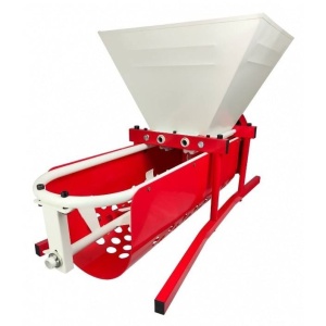 Zdrobitor struguri cu desciorchinare Vivatechnix Manual 500 Kg/h - Img 1