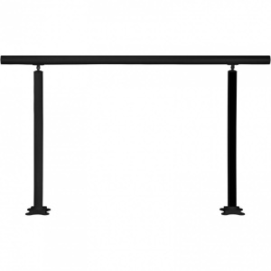 Balustrada aluminiu, max 5 trepte Vivatechnix Negru Mat, Inaltime 91 cm, lungime 152.8 cm, pozitii reglabile - Img 3