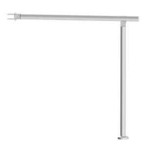 Balustrada inox, 2-3 trepte Vivatechnix, Inaltime 923 mm, lungime 835 mm, pozitii reglabile - Img 3