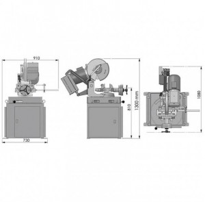 Fierastrau circular semiautomat V 350 HX - Img 2