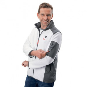 Fleece incalzit electric Flex 512184, TF White 10.8/18.0 XL Men, compatibila cu acumulatori Li-Ion 10.8 si 18 V, pentru barbati, marime XL - Img 4
