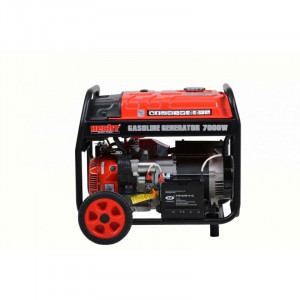 Generator de curent trifazat HECHT GG 8000, motor benzina, 4 timpi, 420 CC, 6.5 kW, max 7 kW, cu roti si maner - Img 8