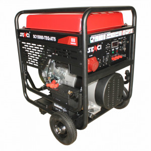 Generator de curent trifazat SC15000TE-ATS Putere max. 13 kW 400V, AVR motor benzina - Img 1