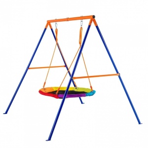 Leagan pentru copii, cadru otel A, max 200 kg, demontabil, 1810H x 2060 x 1830 mm - Img 2