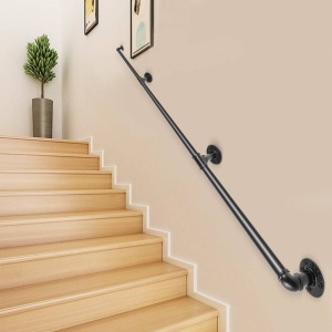 Mana curenta din otel, Vivatechnix Negru Mat, lungime 2.7 m, diametru teava 32 mm - Img 4