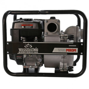 Motopompa 3" pentru apa cu namol Wasserkonig WSKM80M, maxim 55 m³/ora , inaltime refulare max 20 m, motor euro V, benzina, putere 7 CP - Img 2