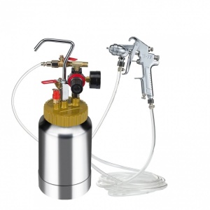 Pistol de vopsit cu rezervor sub presiune, Capacitate 2 l, 3.1 Bar, Duza 1.8 mm, Manometru - Img 2